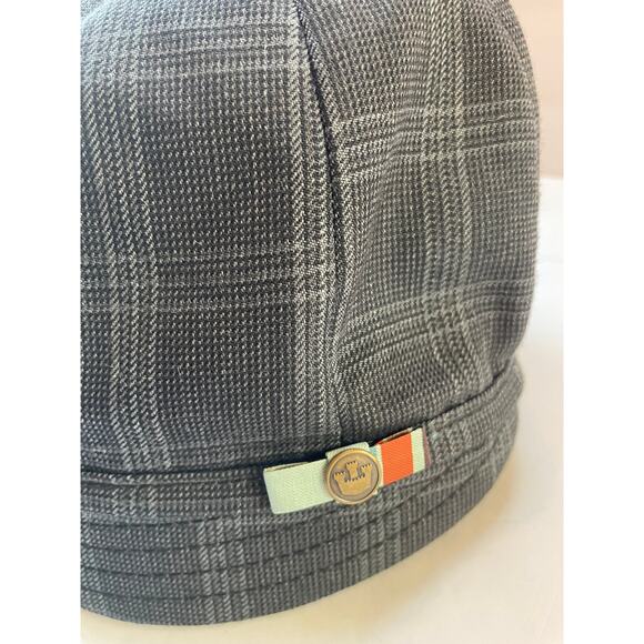 Goorin Bros Grey Plaid Cloche Hat Wool Blend Women's Medium - Picture 5 of 5